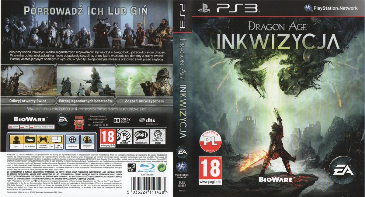 Dragon Age: Inquisition Deluxe Edition box art for Playstation 3